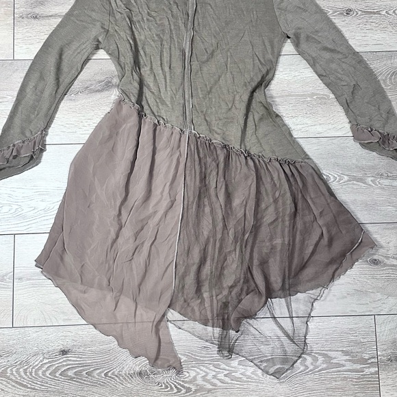 Pretty Angel Navy Blue Layered Tunic Top - Picture 4 of 14